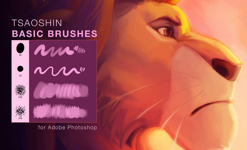 Dale un giro a tus ilustraciones con los brushes gratuitos de TsaoShin