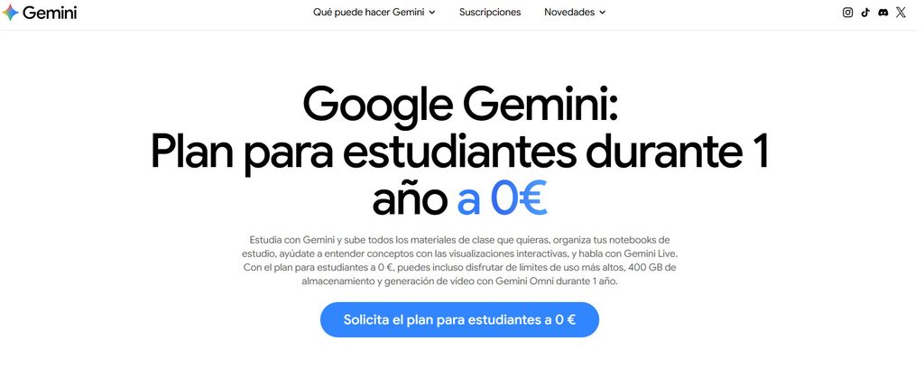 ¿Eres estudiante? Google te puede regalar un año de Gemini AI Pro